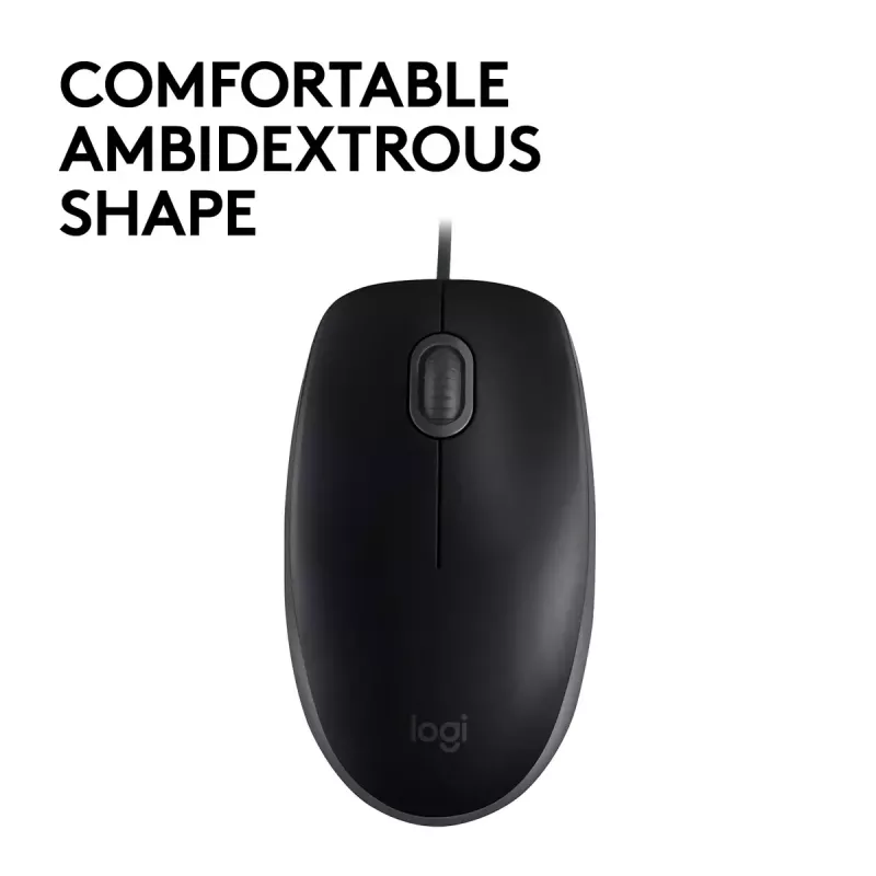 Myš Logitech B110 Silent káblová USB čierna
