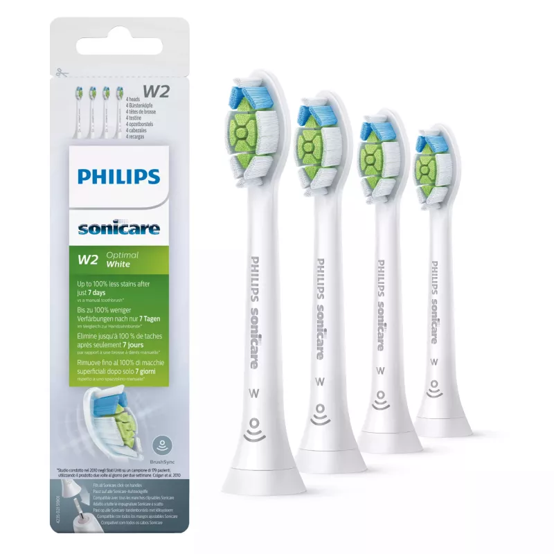 Philips Sonicare W Optimal White HX6064/10 balenie 4 ks hlavíc sonickej zubnej kefky