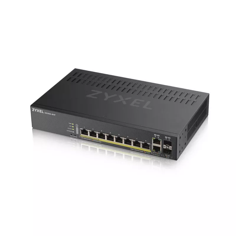 Zyxel GS1920-8HPV2 managed Gigabit Ethernet (10/100/1000) Power over Ethernet (PoE) čierny