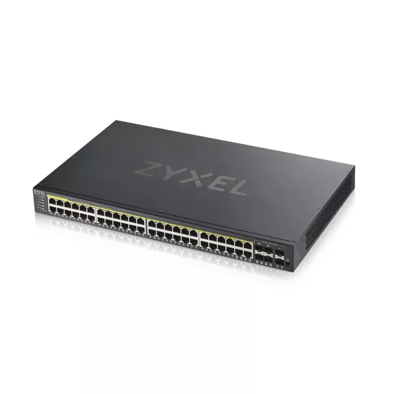 Zyxel GS1920-48HPV2 managed Gigabit Ethernet (10/100/1000) Power over Ethernet (PoE) čierny