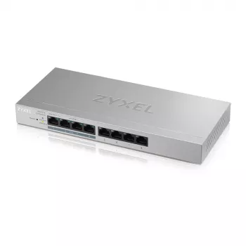 Zyxel GS1200-8HP v2 managed Gigabit Ethernet (10/100/1000) Power over Ethernet (PoE) sivý