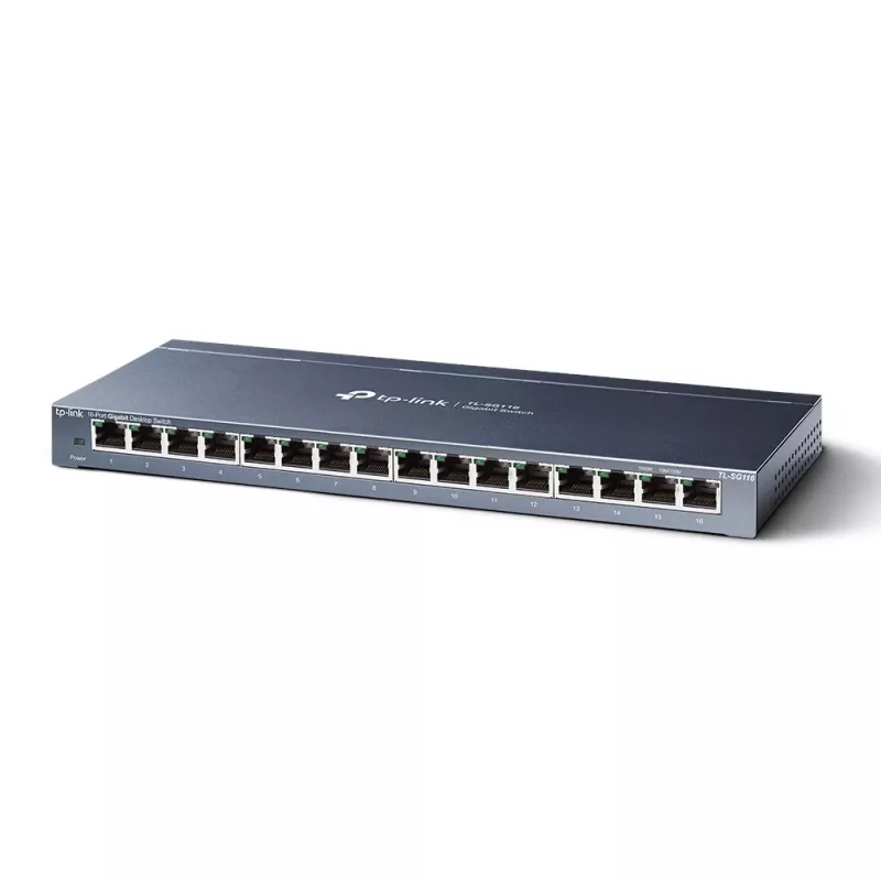TP-Link 16-portový gigabitový desktopový sieťový switch, unmanaged, Gigabit Ethernet (10/100/1000), full duplex
