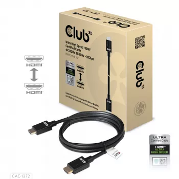 CLUB3D Ultra High Speed HDMI 4K120Hz, 8K60Hz certifikovaný kábel 48 Gbit/s M/M 2 m