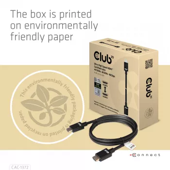 CLUB3D Ultra High Speed HDMI 4K120Hz, 8K60Hz certifikovaný kábel 48 Gbit/s M/M 2 m
