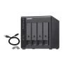 4-bay QNAP TR-004 - 2.5/3.5 palca - Serial ATA II - 0,1,5,10,JBOD - 3.2 Gen 1 (3.1 Gen 1) - USB Type-C puzdro