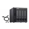 4-bay QNAP TR-004 - 2.5/3.5 palca - Serial ATA II - 0,1,5,10,JBOD - 3.2 Gen 1 (3.1 Gen 1) - USB Type-C puzdro