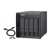 4-bay QNAP TR-004 - 2.5/3.5 palca - Serial ATA II - 0,1,5,10,JBOD - 3.2 Gen 1 (3.1 Gen 1) - USB Type-C puzdro