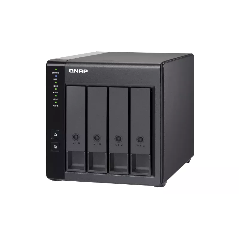4-bay QNAP TR-004 - 2.5/3.5 palca - Serial ATA II - 0,1,5,10,JBOD - 3.2 Gen 1 (3.1 Gen 1) - USB Type-C puzdro