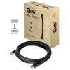 Club 3D CAC-1061 kábel DisplayPort 1.4 HBR3 8K 60 Hz, 32,4 Gb/s, DSC 1.2, certifikácia VESA, so zámkom, M/M, 5 m, čierny