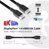 Club 3D CAC-1061 kábel DisplayPort 1.4 HBR3 8K 60 Hz, 32,4 Gb/s, DSC 1.2, certifikácia VESA, so zámkom, M/M, 5 m, čierny