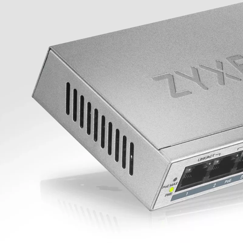 Zyxel GS1005HP neřízený Gigabit Ethernet (10/100/1000) Power over Ethernet (PoE) strieborná