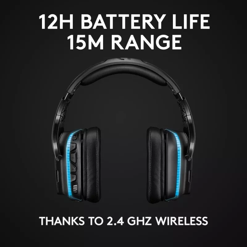 LOGITECH G935 Wireless 7.1 Surround Sound Lightsync herný headset – 2,4 GHz