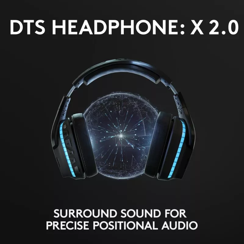 LOGITECH G935 Wireless 7.1 Surround Sound Lightsync herný headset – 2,4 GHz