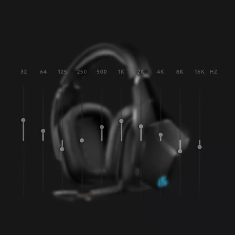 LOGITECH G935 Wireless 7.1 Surround Sound Lightsync herný headset – 2,4 GHz