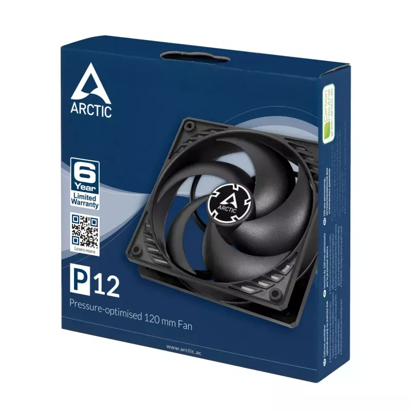 ARCTIC P12 – 120-mm ventilátor s optimalizovaným tlakom