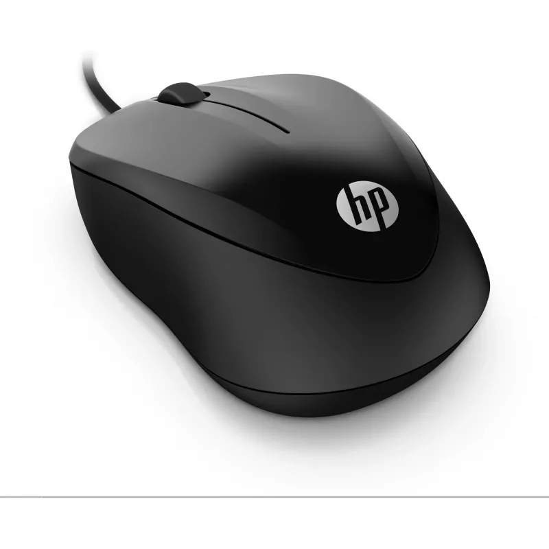 HP káblová myš 1000, obojručná, USB Type-A, 1200 DPI, čierna