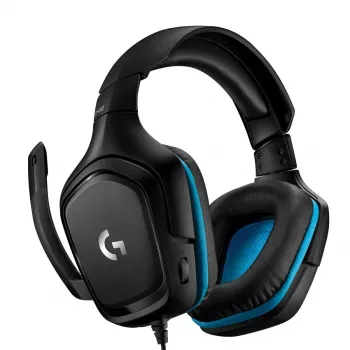 LOGITECH G432 - USB / 3.5mm - herný headset - 7.1 Surround - modrý