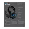 LOGITECH G432 - USB / 3.5mm - herný headset - 7.1 Surround - modrý