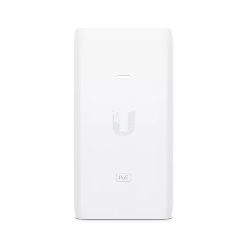 Ubiquiti U-POE-AF PoE injektor, 802.3af, 48 V, 15 W, Gigabit Ethernet, biely