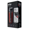 Braun Series 3 300s fóliový holiaci strojček zastrihávač čierna, červená