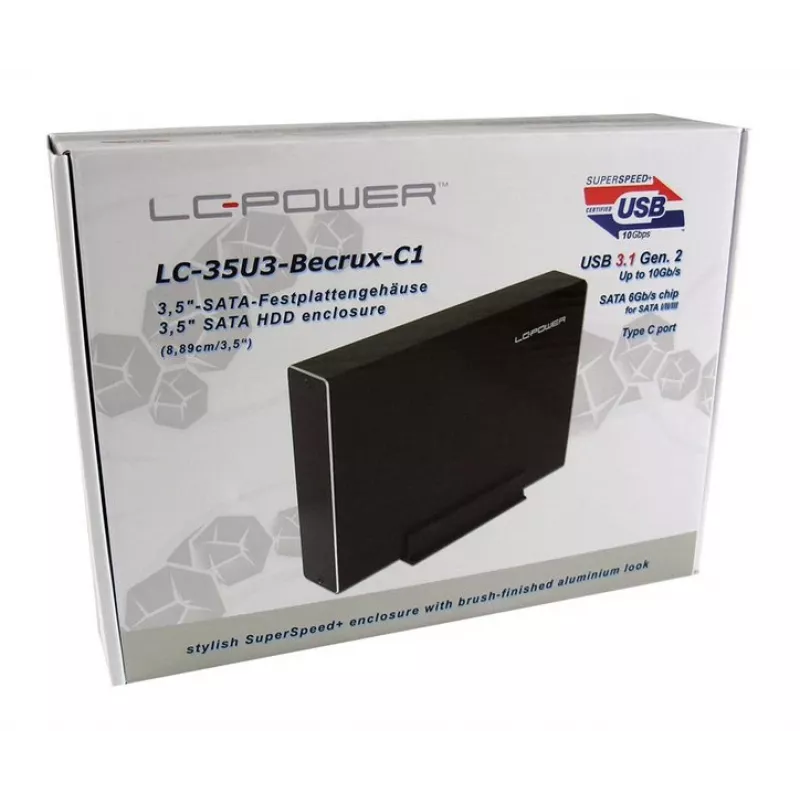 Box na HDD LC-Power LC-35U3-Becrux-C1 čierny 3,5 palca