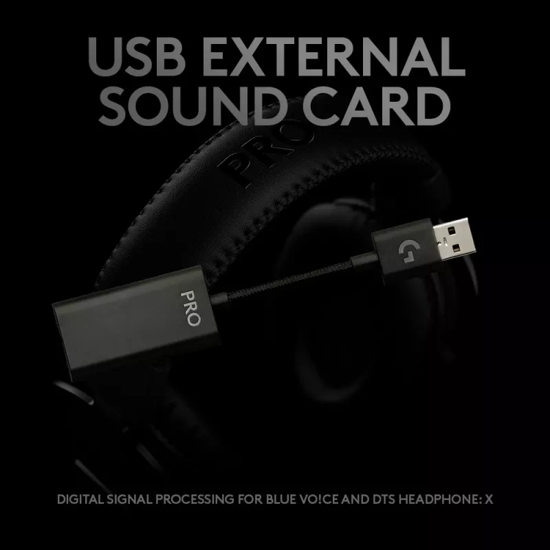 LOGITECH G Pro X herná headset - 3,5 mm - čierna