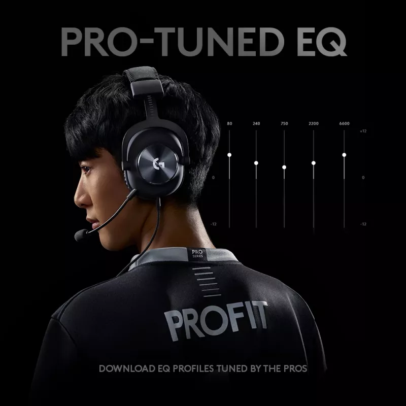 LOGITECH G Pro X herná headset - 3,5 mm - čierna