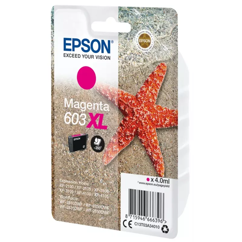 Epson C13T03A34010 atramentová kazeta 1 ks originálna vysokokapacitná (XL) purpurová