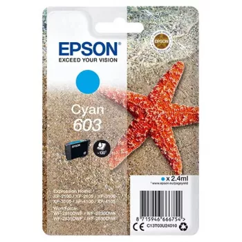 Epson C13T03U24010 atramentová kazeta 1 ks originálna štandardná výdrž azúrová