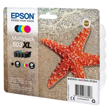 Epson C13T03A64010 atramentová kazeta 1 ks originálna s vysokou (XL) výdržou čierna, azúrová, purpurová, žltá
