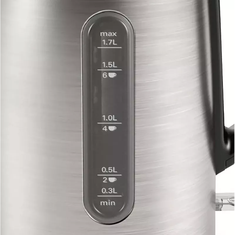 Bosch TWK4P440 rýchlovarná kanvica 1,7 l 2400 W čierna, nerezová oceľ