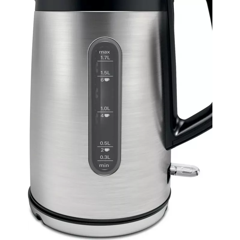 Bosch TWK4P440 rýchlovarná kanvica 1,7 l 2400 W čierna, nerezová oceľ