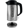 Bosch TWK4P440 rýchlovarná kanvica 1,7 l 2400 W čierna, nerezová oceľ