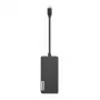 Lenovo GX90T77924 dokovacia stanica — USB-C hub s HDMI 1.4, 2×USB-A 3.2 Gen1, USB‑2.0, čítačka microSD kariet, sivá
