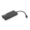 Lenovo GX90T77924 dokovacia stanica — USB-C hub s HDMI 1.4, 2×USB-A 3.2 Gen1, USB‑2.0, čítačka microSD kariet, sivá