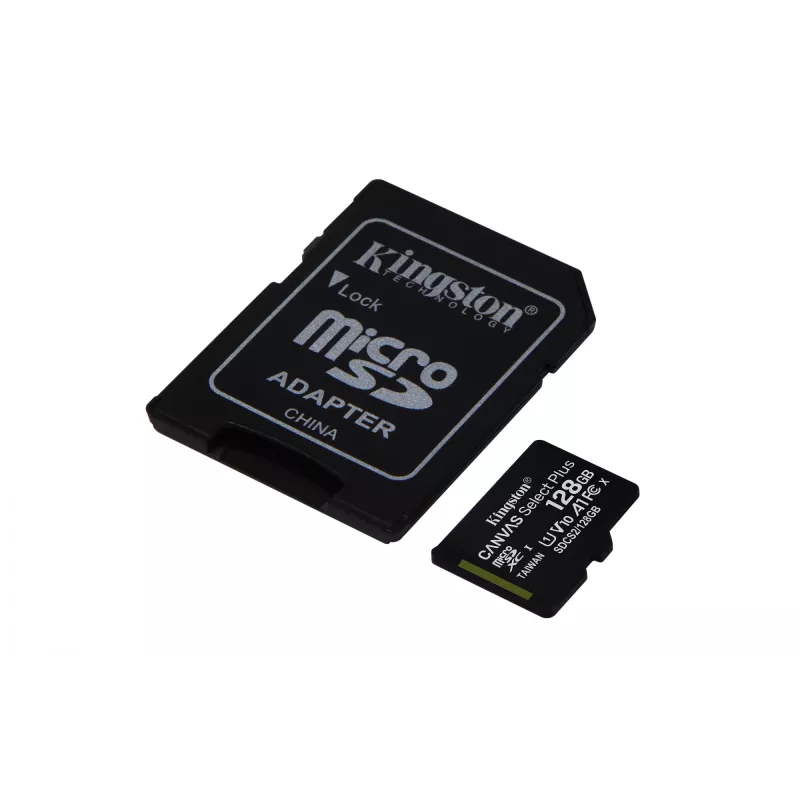 Flash pamäť Kingston Technology 128GB microSDXC UHS-I Canvas Select Plus 100R A1 C10