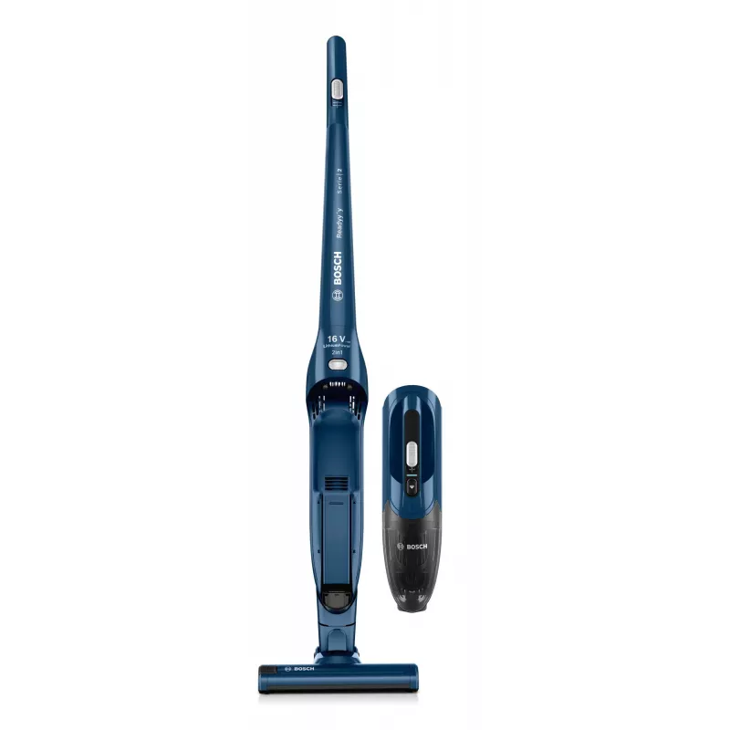 Bosch Serie 2 BBHF216 akumulátorový vysávač/elektrická metla 2-in-1 akumulátorový vysávač batéria suchý bezvreckový modrý