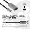 CLUB3D USB Type C na DisplayPort 1.4 8K60Hz HBR3 aktívny adaptér