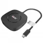 CLUB3D USB Type C 3.2 Gen 1 Multi Stream Transport (MST) hub DisplayPort 1.4 trojmonitorový