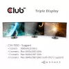 CLUB3D USB Type C 3.2 Gen 1 Multi Stream Transport (MST) hub DisplayPort 1.4 trojmonitorový