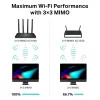 TP-Link Archer C80 bezdrôtový router Gigabit Ethernet Dual-Band (2,4 GHz / 5 GHz) čierny
