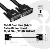 Club 3D CAC-1220 DVI-D Dual Link (24+1) kábel M/M, obojsmerný, 28AWG, pozlátené kontakty, 10 m (32,8 ft), čierny