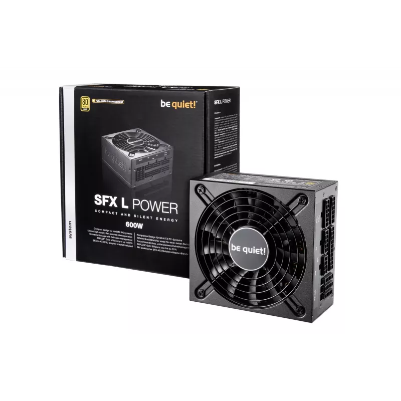 be quiet! SFX L Power napájací zdroj 600 W 20+4 pin ATX čierny
