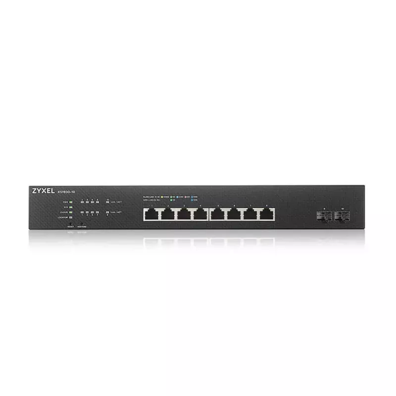 Zyxel XS1930-10-ZZ0101F sieťový switch Managed L3 10G Ethernet (100/1000/10000) čierny