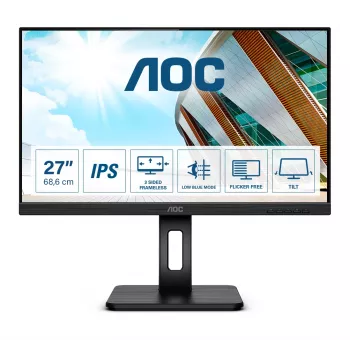 AOC P2 27P2Q počítačový monitor 68,6 cm (27 palcov) 1920 x 1080 pixelov Full HD LED čierny