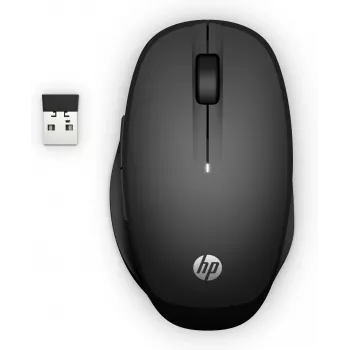 HP Dual Mode Black myš 300, pre pravákov, optická, RF Wireless, 3600 DPI, čierna