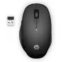 HP Dual Mode Black myš 300, pre pravákov, optická, RF Wireless, 3600 DPI, čierna