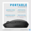 HP Dual Mode Black myš 300, pre pravákov, optická, RF Wireless, 3600 DPI, čierna