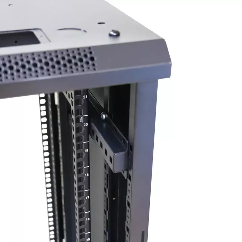 Voľne stojaci rack Extralink EX.14398 22U čierny s kľúčovým zámkom