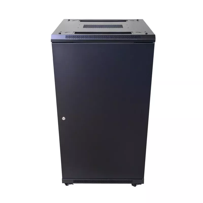 Voľne stojaci rack Extralink EX.14398 22U čierny s kľúčovým zámkom